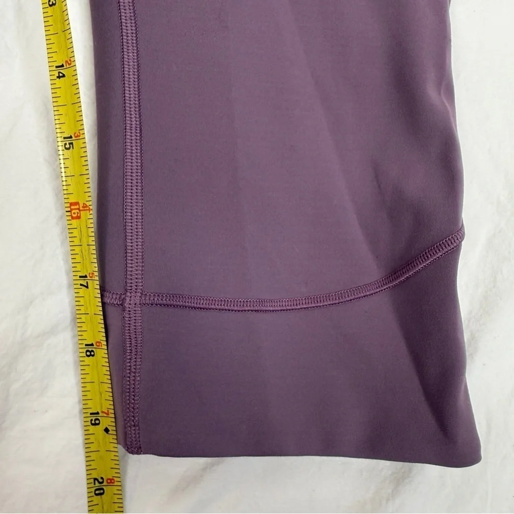 Lululemon In Movement Crop Leggings Everlux Smoked Mulberry 12